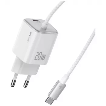 USAMS 20W GaN Fast Charger with Cable