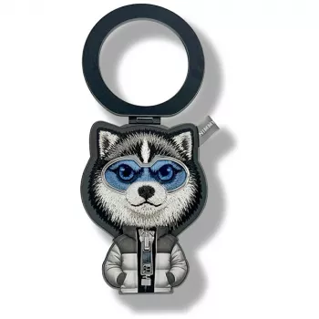 Nimmy Cool&Cute 2.0 Wolf Magnetic Cable Organizer Black