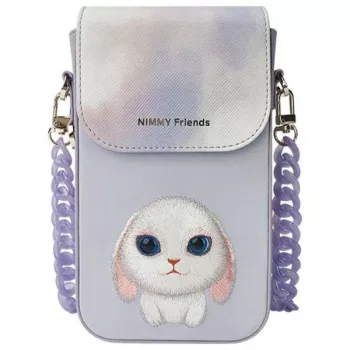Nimmy Big Eyed Pet 2.0 Rabbit Phone Pouch Purple