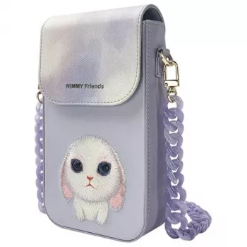 Nimmy Big Eyed Pet 2.0 Rabbit Phone Pouch Purple