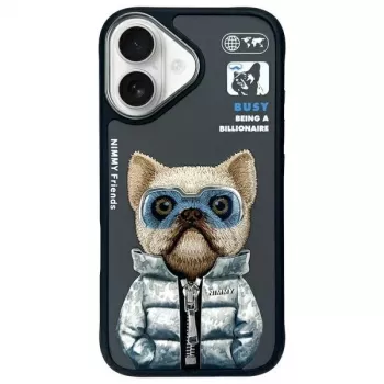 Nimmy Cool&Cute 2.0 Dog Protective Case for Apple iPhone 16 6.1 inch Black