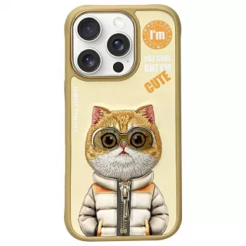Nimmy Cool&Cute 2.0 Cat Case for Apple iPhone 16 Pro 6.3 inch Khaki