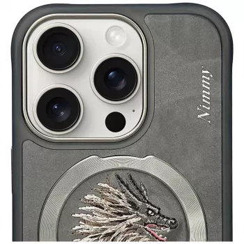 Nimmy Dragon MagSafe Case for iPhone 16 Pro Max Grey