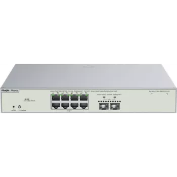 Reyee 10-Port Multi-Gigabit Layer 3 Managed Switch, 8x PoE++, 2x SFP+, 370W (RG-NBS5300-8MG2XS-UP)