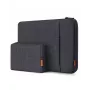 Inateck Laptop Sleeve 13 Inch with Accessory Pouch, Felt, Black-Grey, LB01006/S1