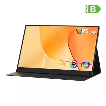 ZEUSLAP P15AT 15.6 inch Portable Monitor with 10-Point Touchscreen Full HD IPS USB-C Mini HDMI
