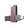 HIKSEMI CLE USB 128 GB E307C U3 Dual USB 3.2 & USB Type-C Flash Drive Grey