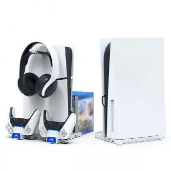 IPEGA Multifunctional Charging Stand for PS5 Slim White