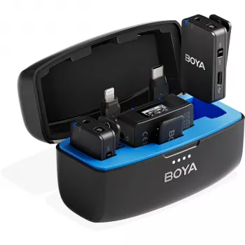 BOYA Boyamic 1 1TX + 3RX Wireless Microphone System (2.4GHz, 100m Range, 8GB Recording)