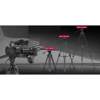 ULANZI MT-81 Tripod with Fluid Head for Filmmaking, 8kg Load, 155cm Height