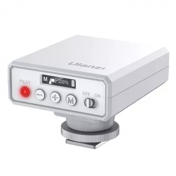 Ulanzi F12 GN12 RGB LED Video Light with Cold Shoe Adapter, 2500K-9000K, 6W, 2000mAh, White