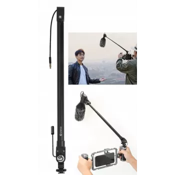 ULANZI ZJ08 Microphone Boom Arm Stand 1m with 3.5mm Cable