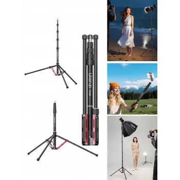 ULANZI T230 2-in-1 Light Stand and Monopod 2.3m 5kg Aluminum Alloy Black