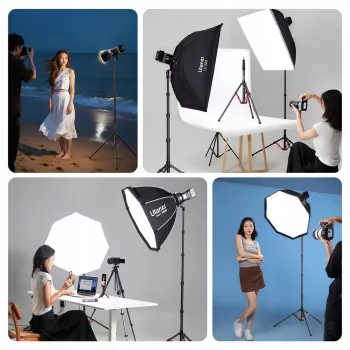 ULANZI T230 2-in-1 Light Stand and Monopod 2.3m 5kg Aluminum Alloy Black