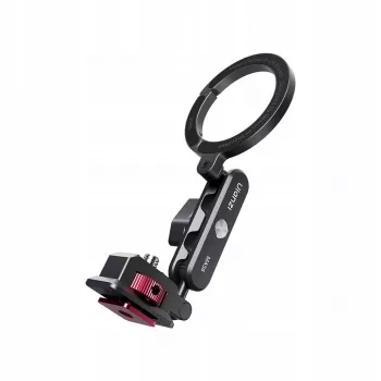 ULANZI MA56 Magnetic Phone Mount with Articulating Arm, MagSafe Compatible, 1/4 inch Thread & Cold Shoe, Black