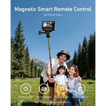 TELESIN Selfie Stick Tripod with Bluetooth Remote Control 80m for GoPro Hero 13 12 11 10 9 Max Max2