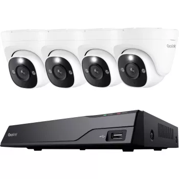 Reolink NVS8-12MD4 8-Channel 12MP PoE NVR Security Camera System with 4 Cameras