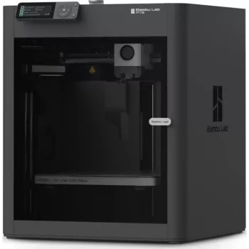 Bambu Lab P1S 3D Printer - Fully Enclosed CoreXY FDM Printer with 256x256x256 mm Build Volume, 500 mm/s Max Speed, Automatic Bed Leveling, Wi-Fi Connectivity, Black