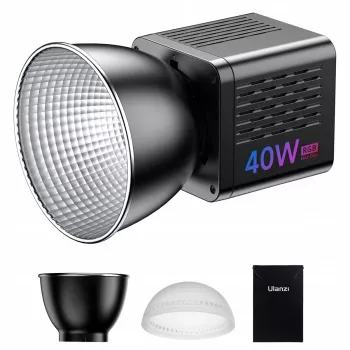 Ulanzi L024 40W RGB Bi-Color LED Video Light with 1/4 inch-20 Mount, 2500-6500K, CRI/TLCI >95