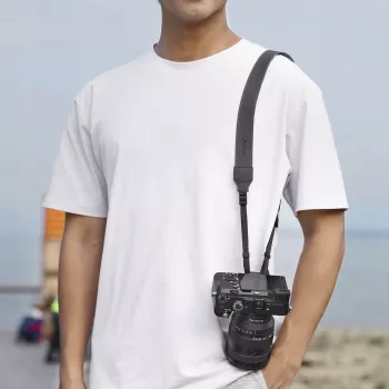 Ulanzi UKA06 Camera Neck Shoulder Strap with Quick Release Plate, Arca-Swiss Compatible, 1/4 inch-20 Screw, Black