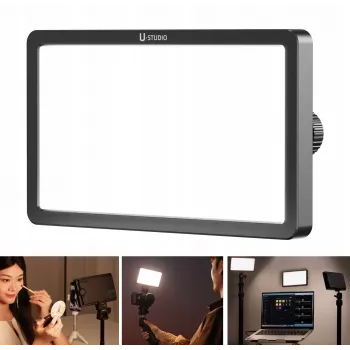 ULANZI K6500 9W RGB LED Video Fill Light with Magnetic Mount, Bluetooth App Control, OLED Display