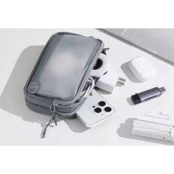 ULANZI BP15 Travel Case for Accessories, Batteries, Cables, Cards, Phone - Medium Size - Black