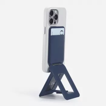 Moft Movas Snap Tripod MagSafe Magnetic Wallet and Phone Stand - Navy Blue