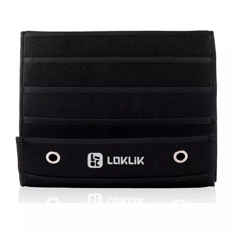 LOKLIK Vinyl Roll Holder - Wall Mounted Storage for 24 Rolls, Black