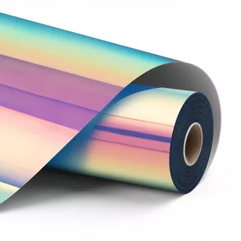 LOKLiK Permanent Adhesive Vinyl Film Holographic - Bluish-Violet - 30.5 x 90 cm