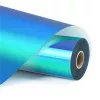 LOKLIK Permanent Adhesive Holographic Vinyl Film - Water Blue - 30.5 x 90 cm