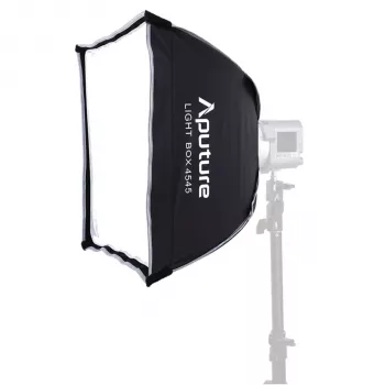 Amaran Light Box 45x45 – Square Softbox with Bowens Mount, Dual Diffusion, Fabric Grid, Carrying Bag