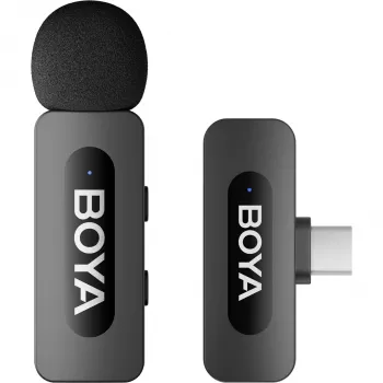 BOYA BY-V10 V2.0 Wireless Microphone 2.4GHz - Black