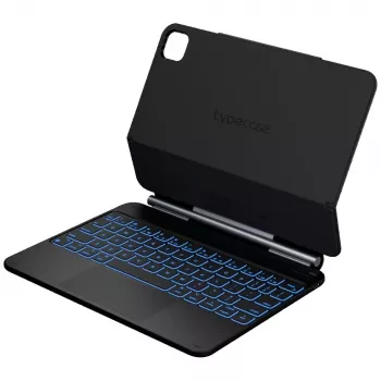 Typecase Edge Keyboard Case for iPad Air 11 M2 2024 / M3 2025 / M4 2026, Carbon Fiber, Black