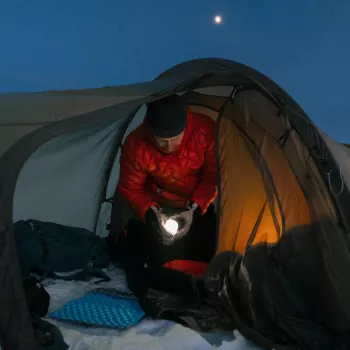 Silva Glow Recharge Camping Lantern - Blue (350 lm)