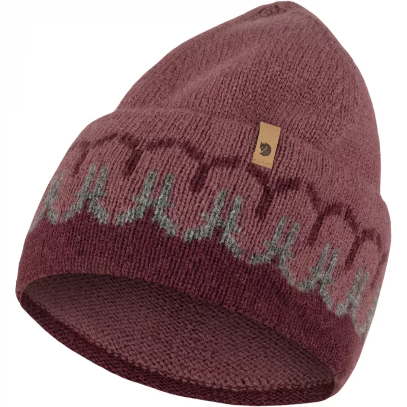 Fjällräven Övik Path Knit Beanie Dark Garnet / Mesa Purple