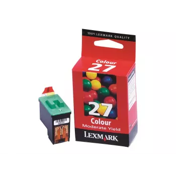 Lexmark No. 27 Tri-Color Ink Cartridge (Cyan, Magenta, Yellow) - Standard Yield