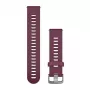HAMA Garmin Silicone Watch Band for Vivoactive 3, Vivomove HR, Forerunner 645, Forerunner 245 - Berry 010-11251-1W