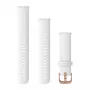 Garmin QuickFit 18mm Silicone Watch Strap White with Rose Gold Buckle 010-12932-0F