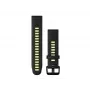 HAMA Garmin Silicone QuickFit Watch Strap 20mm Lime/Graphite 010-13279-03