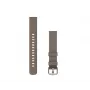 HAMA Garmin Woven Fabric Watch Strap 14mm for Lily 2 - Coffee with Cream Gold Buckle - 010-13302-10