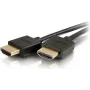 CABLES2GO C2G 0.6 m Flexible High Speed HDMI Cable with Low Profile Connectors - 4K 60 Hz - HDMI Type A Male to HDMI Type A Male - 3D - 10.2 Gbps - Black (41362)