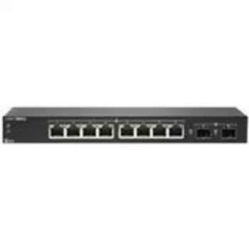 SonicWALL SWS12-8 Managed Switch - 8 x Gigabit + 2 x SFP