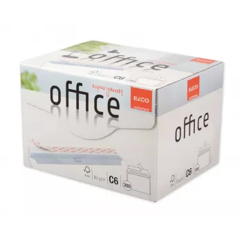 ELCO Office Envelope C6 (114 x 162 mm), without window, self-adhesive, 80 g/m², White, 200 pcs (74531.12)