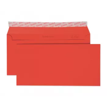 ELCO Color Envelope C5/6 (114 x 229 mm), without window, 100 g/m², Red, 250 pcs (18833.92)