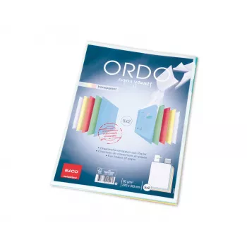 ELCO Ordo Transparent Organisation Folder A4, 220 x 310 mm, 80 g/m², Assorted Colours, 10 pcs (73696.00)