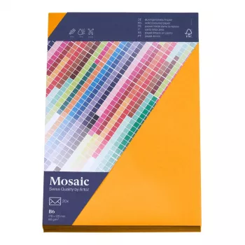 Artoz Papier Mosaic Envelopes DIN B6 Without Window Papaya Wet-Adhesive 20 Pieces