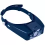 Discovery Crafts DHD 20 Head Magnifier with 6 Interchangeable Lenses, LED Illumination, Black/Grey