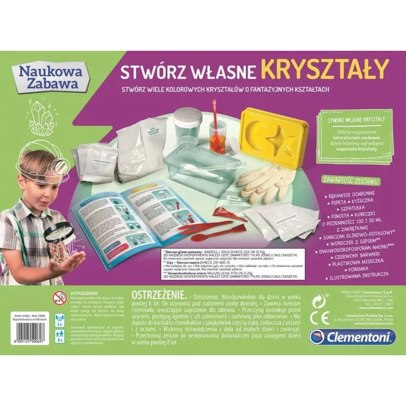Clementoni Science & Play Crystal Growing Kit - Create Your Own Crystals