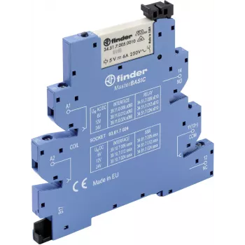 Finder EMR Interface Relay 39.11.0.024.0060 Master BASIC 24 V DC 1 CO 6 A