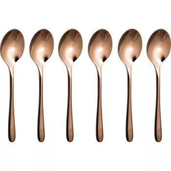 Sambonet Taste PVD 6 Espresso Spoons - Gold